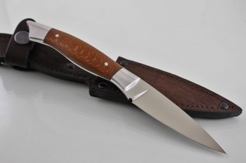 Нож кухонный "Овощной" Кованая х12мф. Рукоять дерево Лайсвуд.